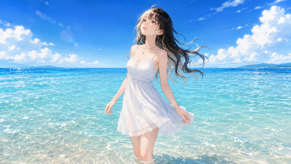 澄んだ海（くるみちゃん）