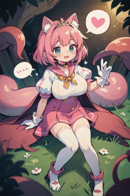 ピンクセーラーロリ巨乳+触手セット1