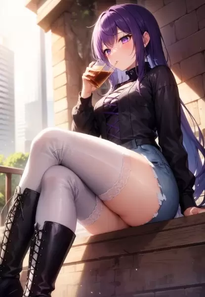 休日の物憂げ秘書さん