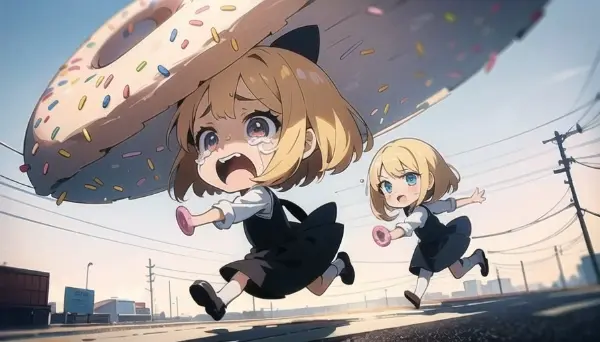 ドーナッツ怖い！