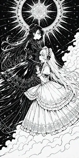白ロリ×黒ロリ