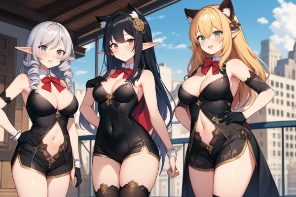 人間界観光中エルフさん