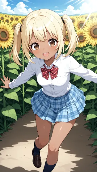 猛暑に負けない小麦ちゃん！