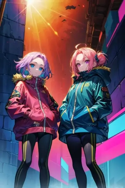 マウンテンパーカー娘