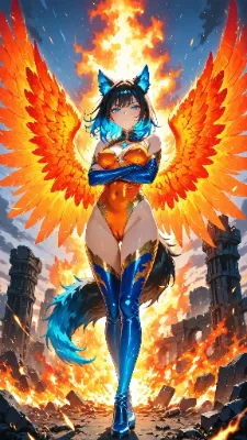 🐺 不死鳥 〜ウル子、完全に対岸の火事〜🔥🪽
