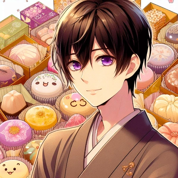 和菓子と黒髪短髪男性＊その3(12枚)