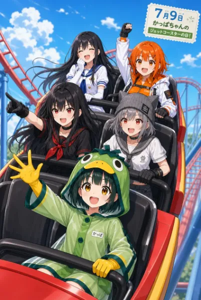 かっぱちゃんのジェットコースターの日