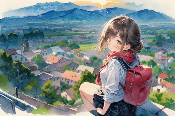 後ろ髪をひかれる帰路