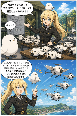アンドロイドローンで島を探索チュン