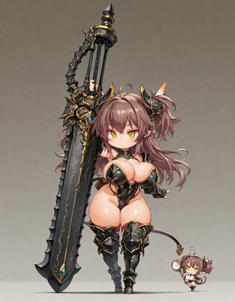 魔剣を携えた角娘