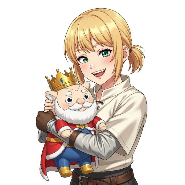 大好きな王様のぬいぐるみ