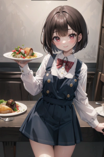 レストランでアルバイト♪