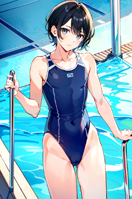水着姿の男の子