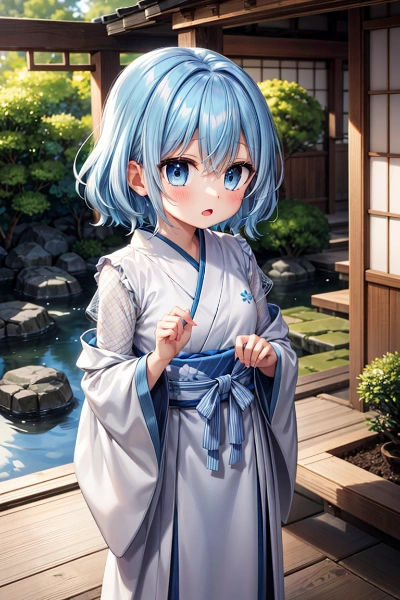 老舗温泉旅館の可愛い看板娘10歳