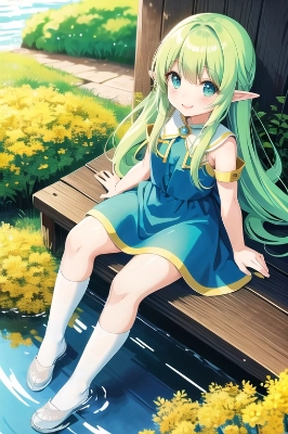エルフのお嬢さん