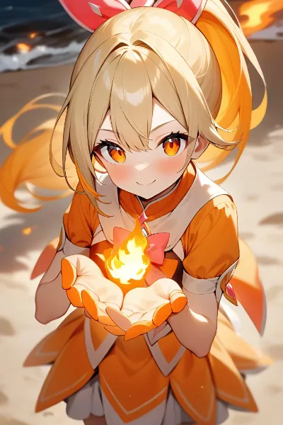 毎日寒いね。ルリが皆を、炎の魔法で暖めてあげる🎵