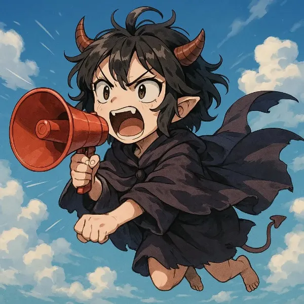 メガホンで伝えるドゥルジ・ナスの熱き叫び