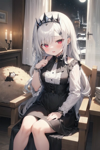 コウモリとバンパイアの少女