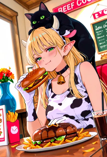 100％ビーフバーガー