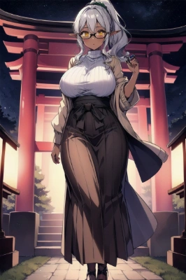 ダークエルフちゃん新年準備