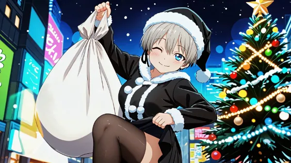 [動画]【宇崎ちゃんは遊びたい！】宇崎 花 (クリスマス衣装版)