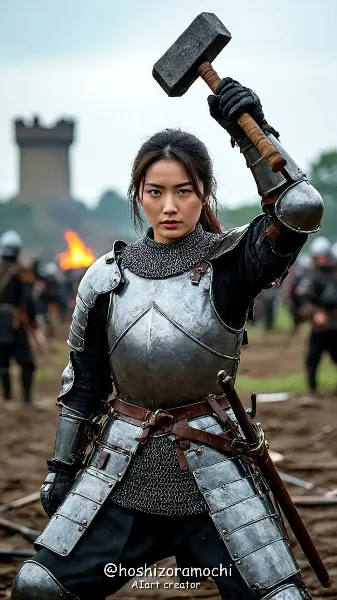 鋼鉄の乙女、戦場の決意を胸に - Steel Maiden, with determination on the battlefield