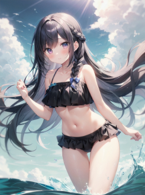 今年最後の水遊び