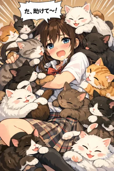 猫まみれ
