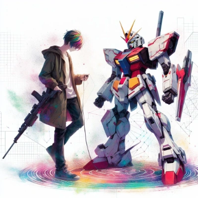 ガンダムのイマジナリーフレンドと戯れる人