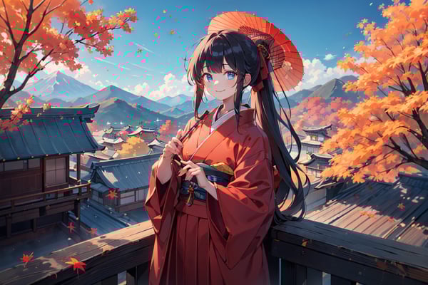 紅葉とお寺と少女其之二