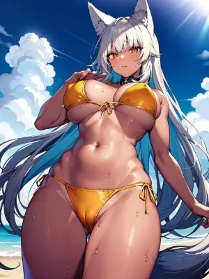 獣耳褐色ゴールデンビキニウィーク