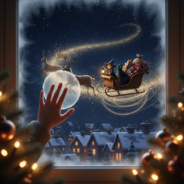 窓辺の魔法のクリスマス奇跡