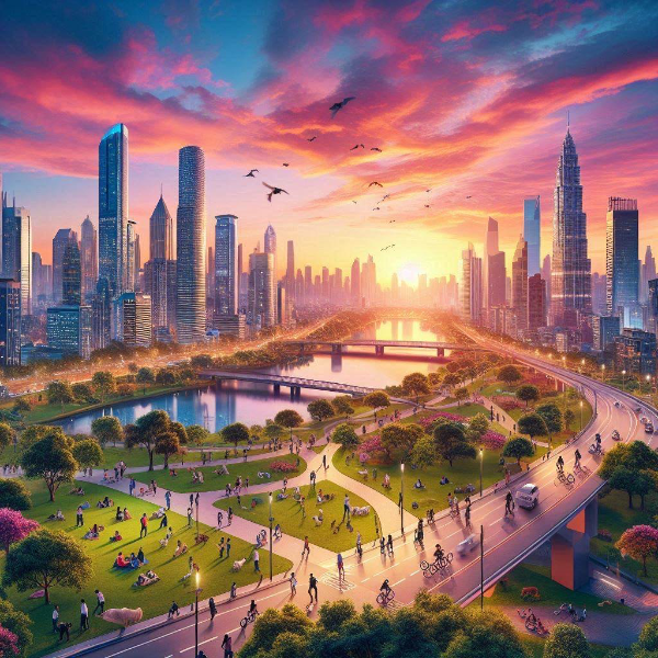 夕焼けのグラデーション