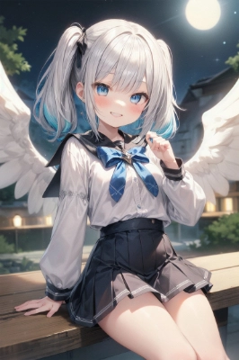 空から舞い降りた天使ちゃん໒꒱· ﾟ
