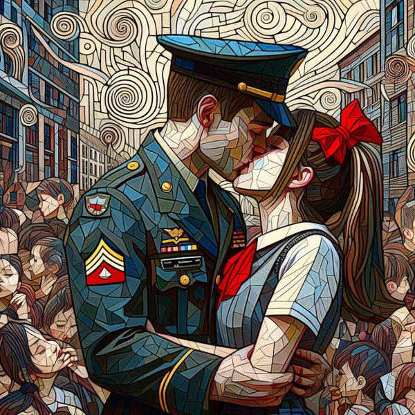 抽象画で中将がチューしようが