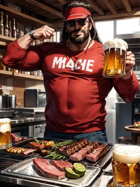 グラサンとビールとBBQ