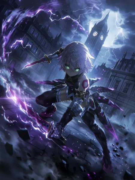 戦闘モードのジャック・ザ・リッパーちゃん(nijiV7)