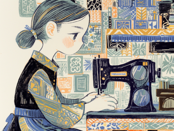 ミシンと少女