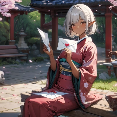 エルフさんと手紙