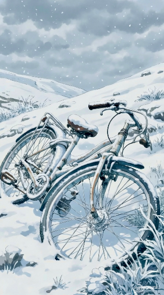 雪原の忘れ物／スマホ壁紙アーカイブ