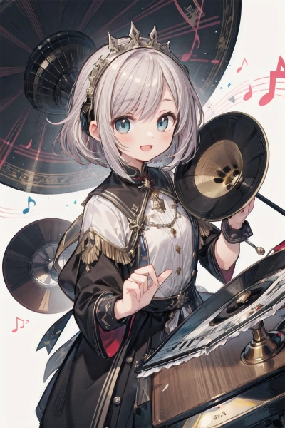 蓄音機っぽい何かと少女