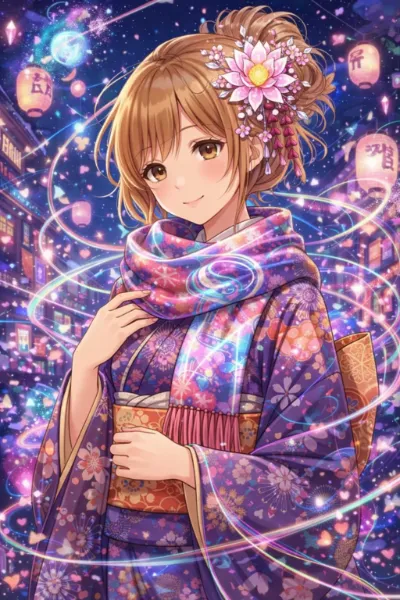 「静かな夜に、歌が流れる。」