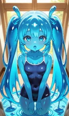 スライム娘・スク水