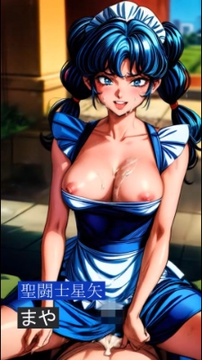 聖闘士星矢「美穂」のセクシーなツインテールが揺れる、激しい吐息と官能的なエクスタシー