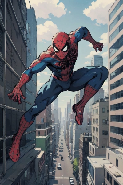 スパイダーマンのコスプレ