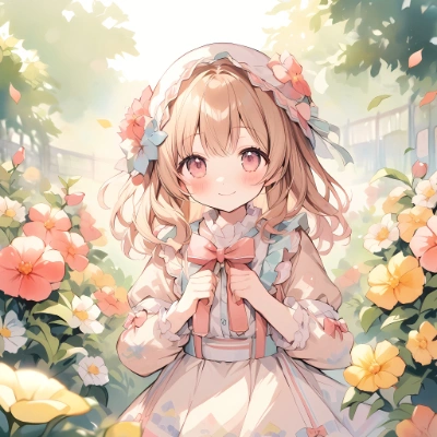 花の庭。