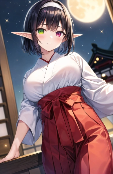 巫女エルフ
