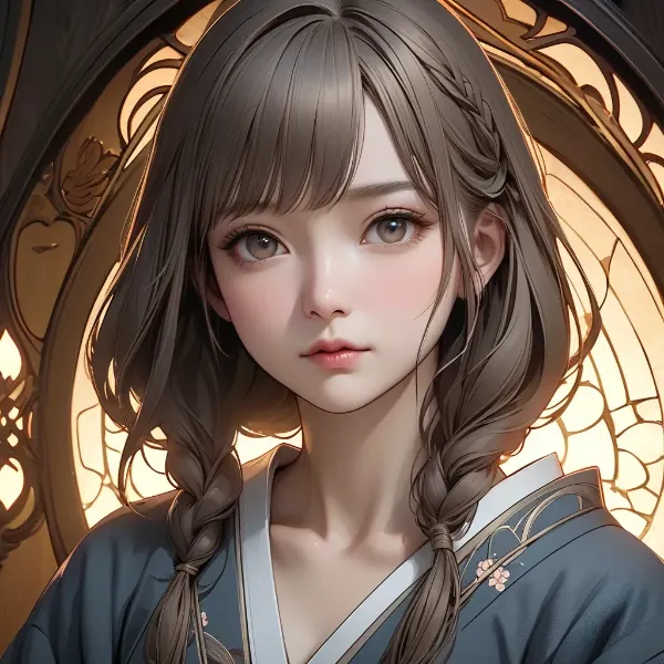 幻想の光に輝く少女