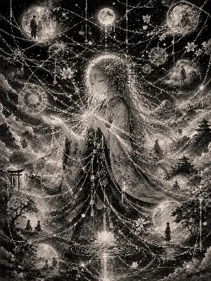 星々の糸を紡ぐ花の巫女
