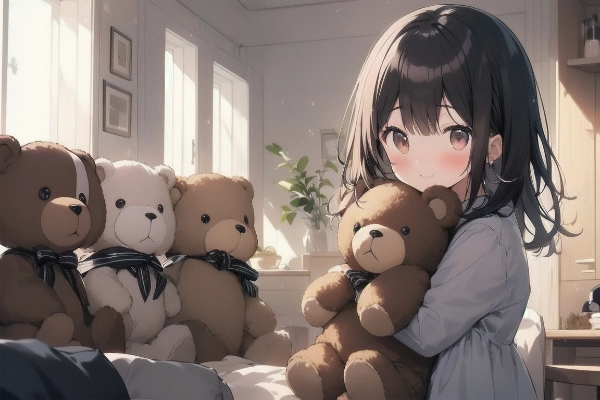 テディベアと女の子